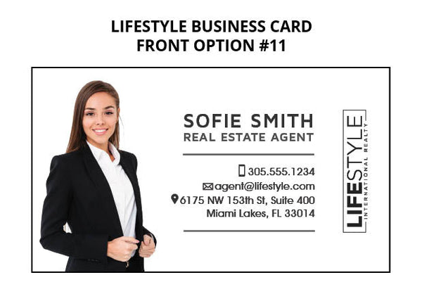 Lifestyle Realty NJ Business Cards: 16pt Silk Laminated with Spot UV