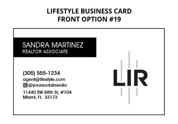 Lifestyle Realty NJ Business Cards: 16pt Silk Laminated