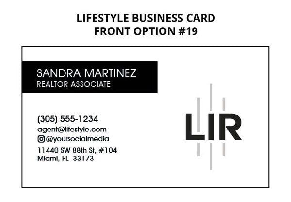 Lifestyle Realty NJ Business Cards: 16pt Silk Laminated with Spot UV