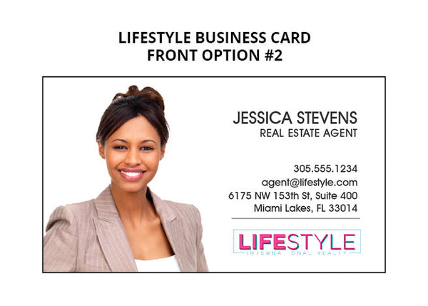 Lifestyle Realty NJ Business Cards: 16pt Silk Laminated with Spot UV