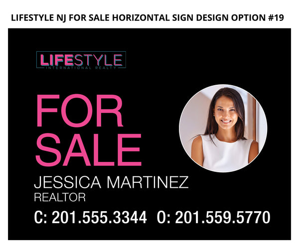 Lifestyle NJ 24"X18" Real Estate Signs: Aluminum Boards - As low as $45 each
