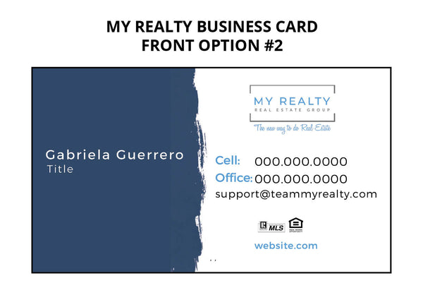 My Realty Business Cards: 16pt Silk Laminated