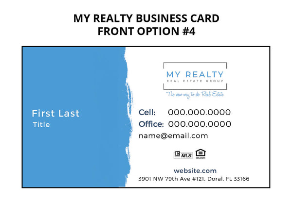 My Realty Business Cards: 16pt Silk Laminated