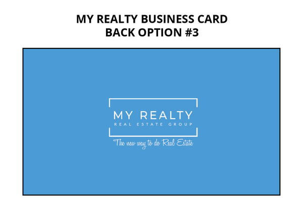 My Realty Business Cards: 16pt Matte