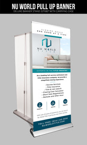Nu World Title Pull-Up Banner 33"X80"