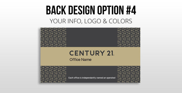 Century 21 Business Cards: Painted Edge Cards - Thick 32 pt