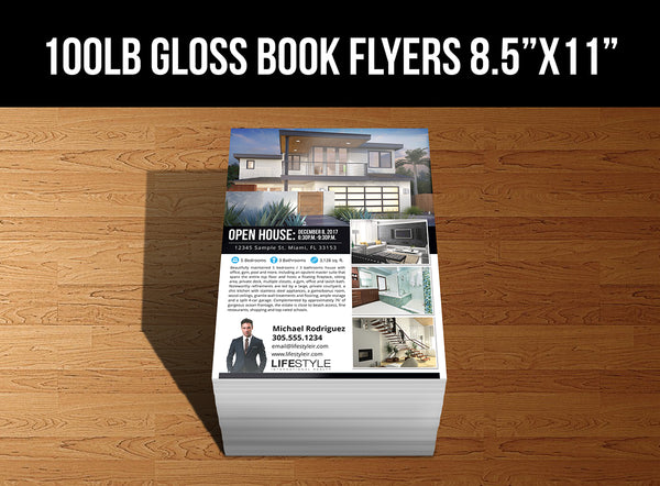 Flyers - 8.5" X 11" Gloss Book Full Color 2-Sided
