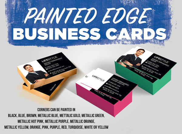 Business Cards: Painted Edge Cards - Thick 32 pt
