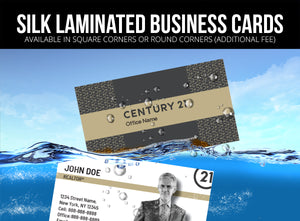 Century 21 Business Cards: 16pt Silk Laminated