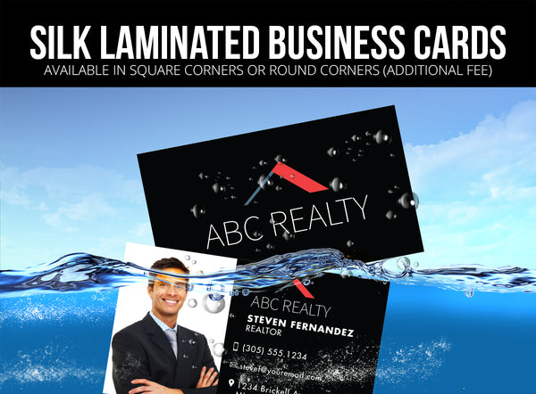 Business Cards: 16pt Silk Laminated
